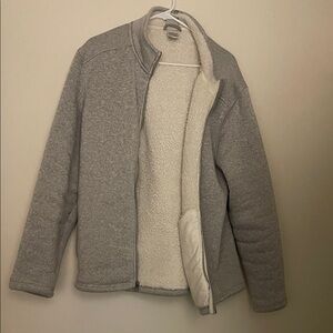 Men's Gray Fleece jacket